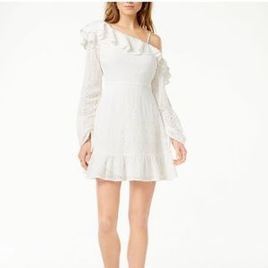 Astr The Label White Off Shoulder Dress
